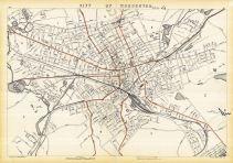 Worcester City, Massachusetts State Atlas 1891